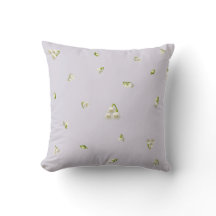 Lavender Mist Lily of the Valley Floral Pattern