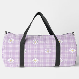 LAVENDER MIT KLEINEN WEISSEN VERHÄLTNISSEN UND KAR DUFFLE BAG