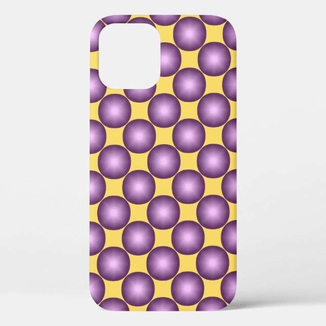 Lavender Modern Polka Dot Case-Mate iPhone Hülle (Rückseite)