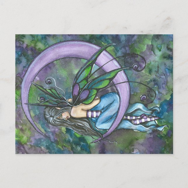 Lavender Moon Postcard von Ashley Thieszen Postkarte (Vorderseite)