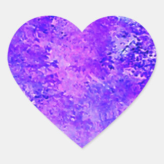 Lavender Nature Herz-Aufkleber