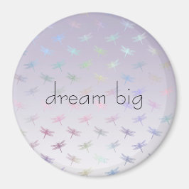 Lavender Ombre Rainbow Dragonflies Magnet