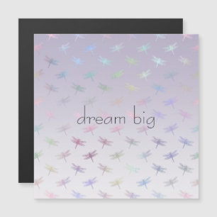 Lavender Ombre Rainbow Dragonflies Magnetkarte
