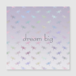 Lavender Ombre Rainbow Dragonflies Magnetkarte