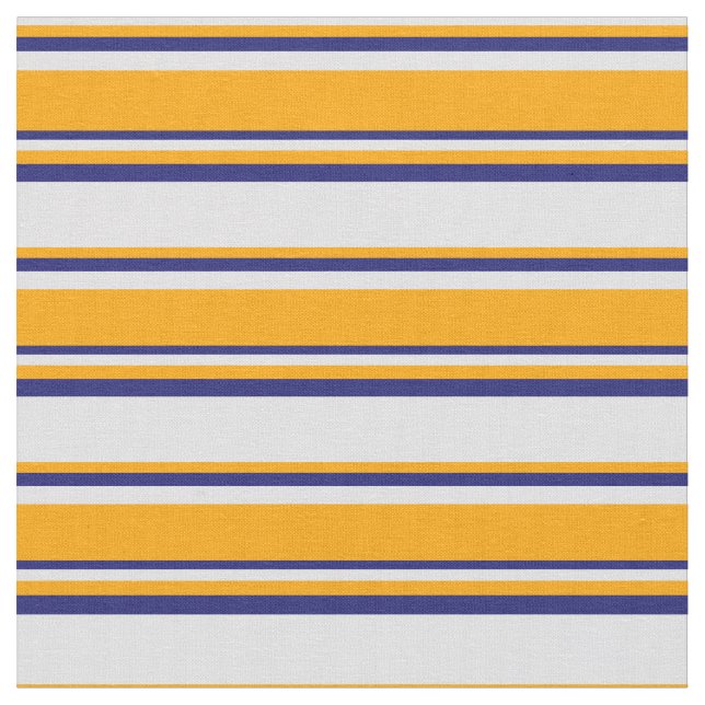 Lavender, Orange & Midnight Blue Colos Muster Stoff (Nahaufnahme)