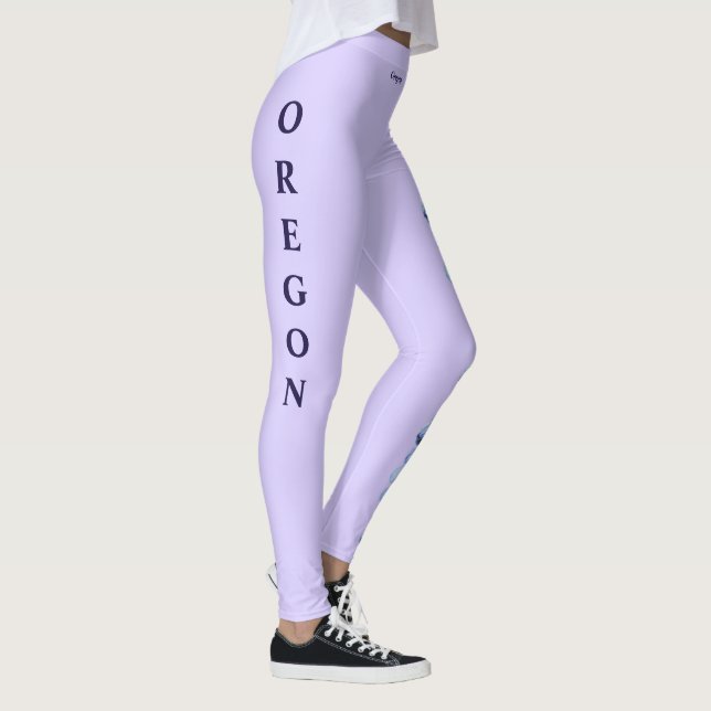 Lavender Oregon Staat Leggings (Rechts)