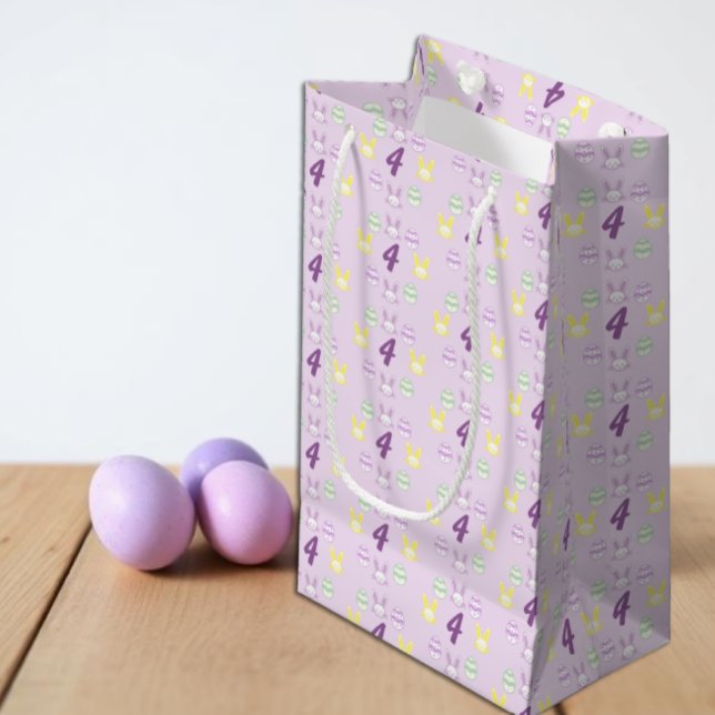 Lavender Oster 4. Geburtstag Kleine Geschenktüte (Von Creator hochgeladen)
