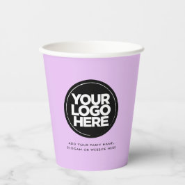 Lavender Pastel Pink | Personalisiertes Logo und T Pappbecher