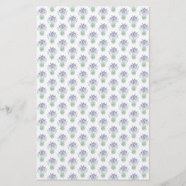 Lavender Pattern Geschenksoap Wrap | Leinenpapier