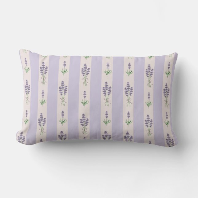 Lavender Pattern Lendenkissen (Vorderseite)