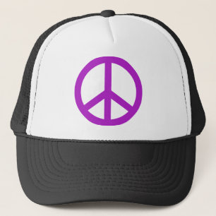 Lavender Peace Sign Truckerkappe