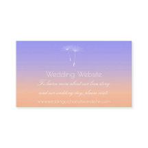 Lavender Peach Blue Ombre Wedding Website