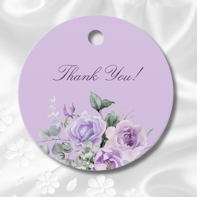 Lavender Peony Brautparty Vielen Dank Geschenkanhänger (Von Creator hochgeladen)