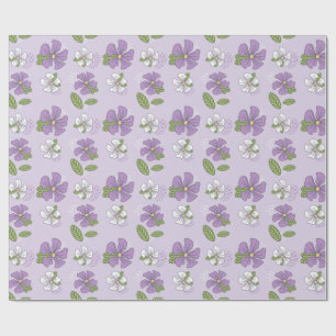 Lavender Periwinkles Geschenkpapier