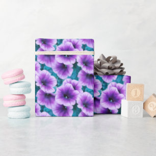 Lavender Petunia Blume Geschenkpapier