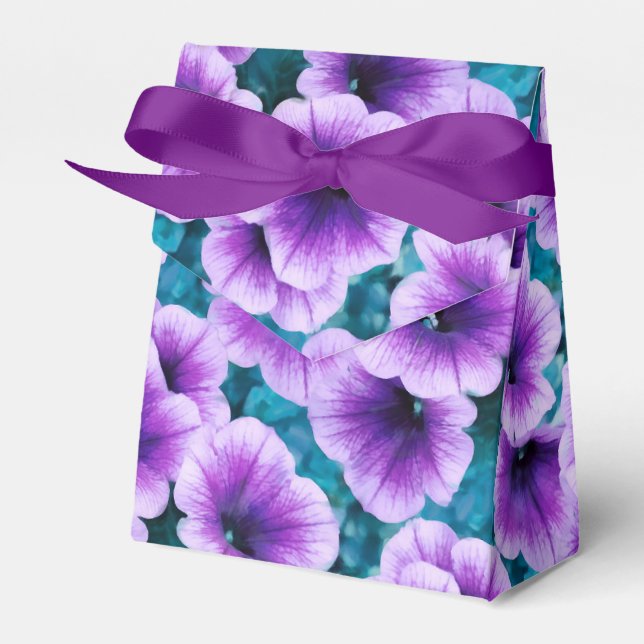 Lavender Petunia Blume Geschenkschachtel (Vorderseite)
