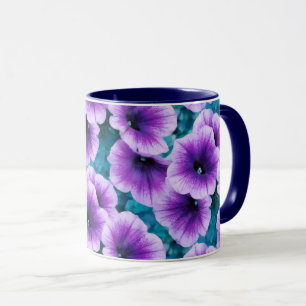 Lavender Petunia Blume Tasse
