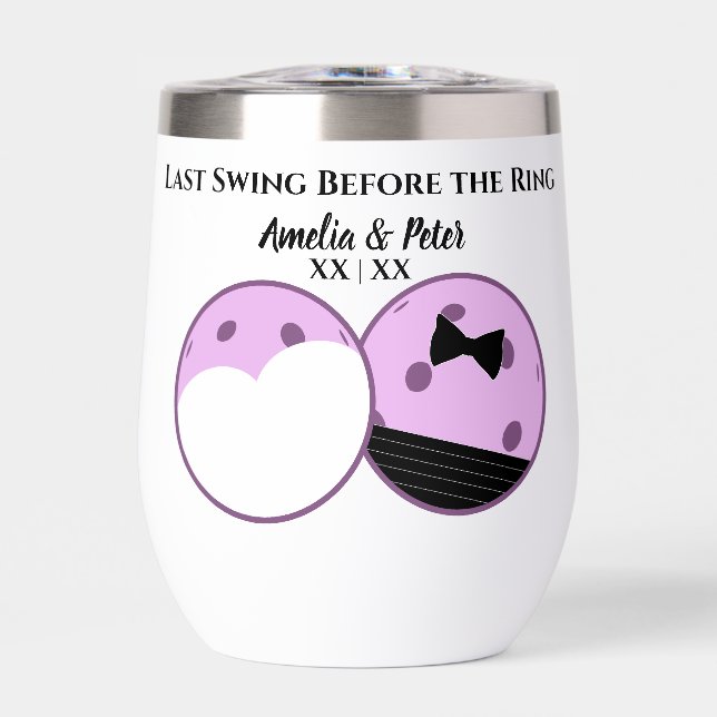 Lavender Pickleballs Gown und Tuxedo (Vorderseite)