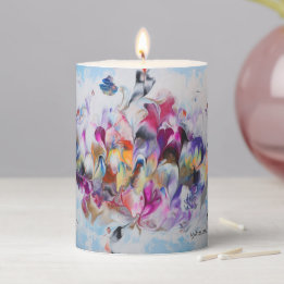 Lavender Pillar Candle Stumpenkerze