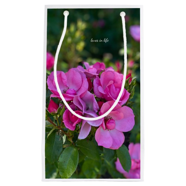 Lavender Pink Rose Kleine Geschenktüte (Vorderseite)