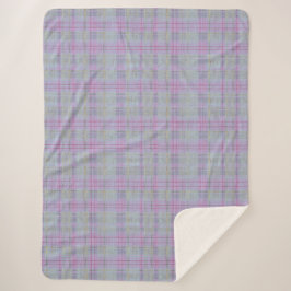 Lavender Plaid Harmony  Sherpadecke