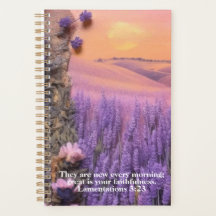 Lavender Planner Lamentations 3:23