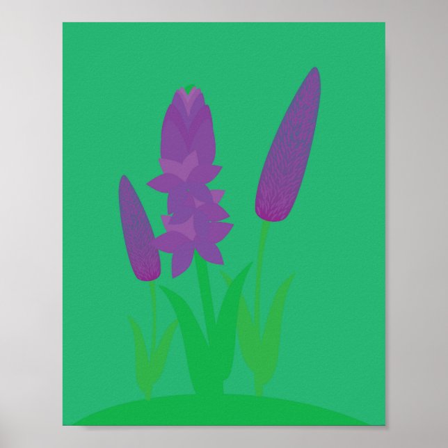 Lavender Plants Poster (Vorne)