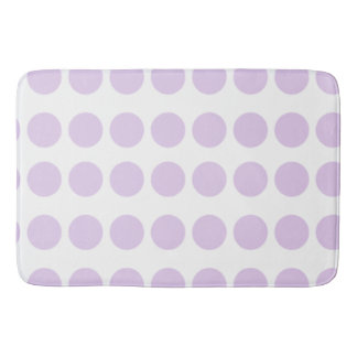 Lavender Polka Dots Design Badematte