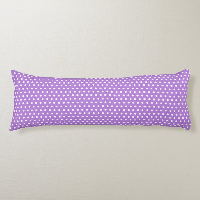 Lavender Polka Dots Seitenschläferkissen (Vorderseite)