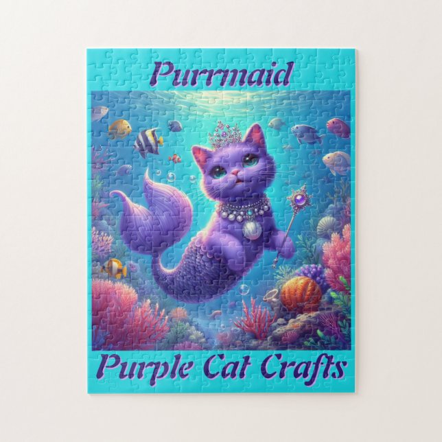 Lavender Purrmaid Puzzle (Vertikal)