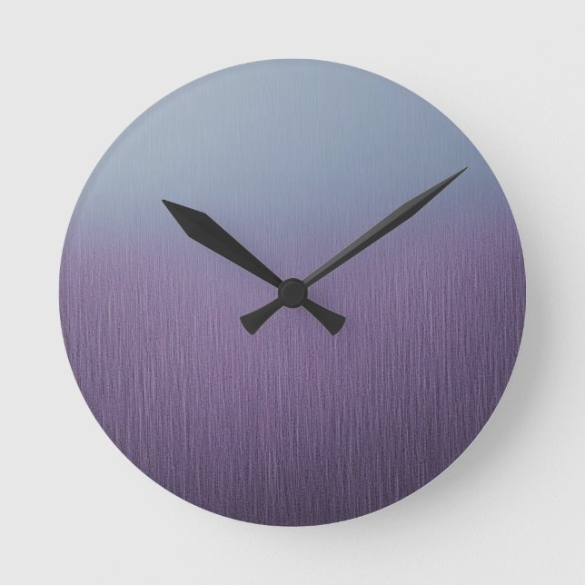 Lavender Rainfall  Runde Wanduhr (Vorderseite)