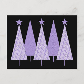 Lavender Ribbon Weihnachtsbaumen - Allgemeiner Kre Feiertagspostkarte
