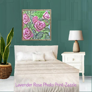 Lavender Rose Bush Fotodruck