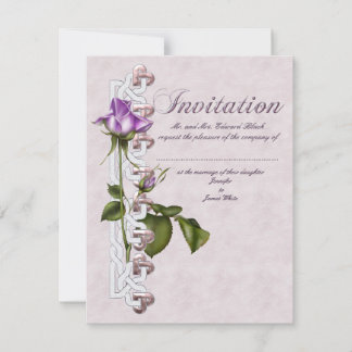 Lavender Rose Hochzeitssuite Einladung