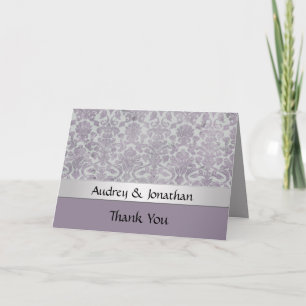 Lavender Silver Grunge Look Damask Danke