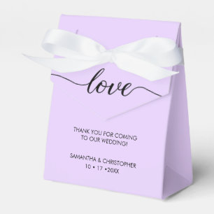 Lavender Simple & Elegant Liebe Wedding ScrIpt Geschenkschachtel