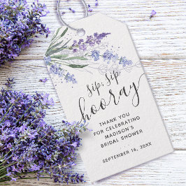 Lavender Sip Hooray Gevor Brautparty Geschenkanhänger