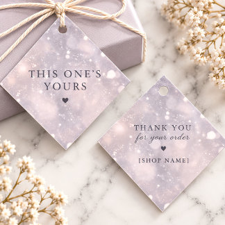 Lavender Snowfall Diamond Danke Geschäft Geschenkanhänger