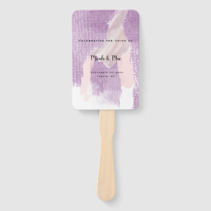 Lavender Splash Hochzeitsprogramm Fächer