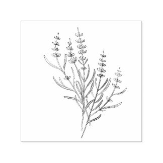 Lavender Sprigs Stamp Permastempel
