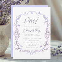Lavender Spring Garden 1. Geburtstag Party