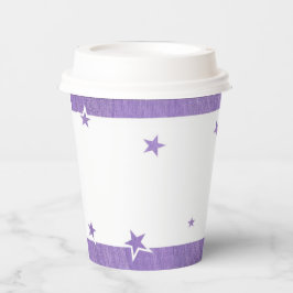 Lavender Star Border Paper Cups für Hochzeit, Part Pappbecher