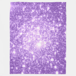 Lavender Stars Fleece Blanket