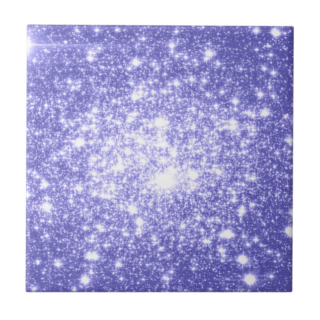 Lavender Stars Fliese (Vorderseite)