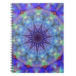 Lavender Sternexplosion Mandala Notebook Notizblock
