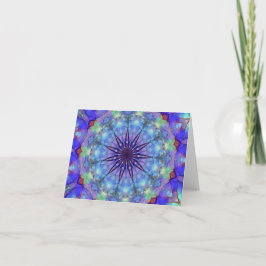Lavender Sternexplosion Mandala Notecards Dankeskarte