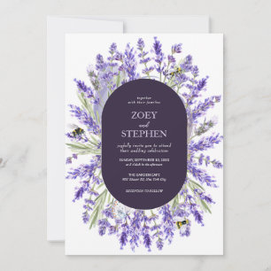 Lavender Suite   Elegante Hochzeit der Blumen Einladung