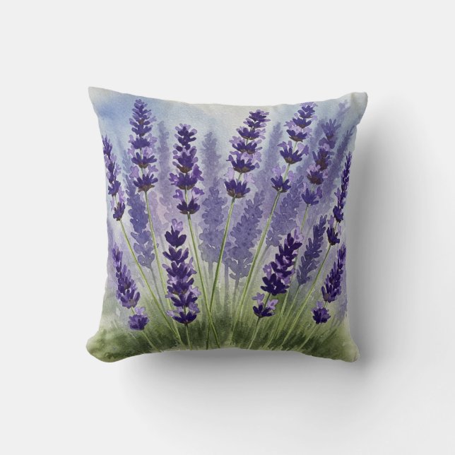Lavender Summer Pillow Kissen (Vorderseite)