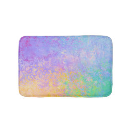 Lavender Sunrise Pastel Neon Alkohol Tinte Abstrak Badematte