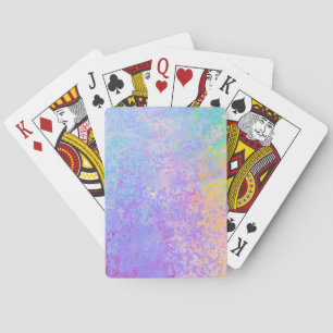Lavender Sunrise Pastel Neon Alkohol Tinte Abstrak Spielkarten